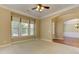 Spacious living room with carpet, neutral walls, ceiling fan and natural light at 4924 Locklear Way, Marietta, GA 30066