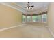 Spacious main bedroom with neutral carpet, trey ceiling, and large windows at 4924 Locklear Way, Marietta, GA 30066