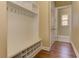 Hallway with built in coat rack and storage at 4924 Locklear Way, Marietta, GA 30066