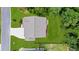 Aerial view of the home, showcasing its backyard with lush greenery and a view of the surrounding neighborhood at 6045 Stargazer Way, Cumming, GA 30028