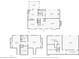 Floorplan view of main floor, second floor, and basement layout at 6841 Fairway Ridge Dr, Douglasville, GA 30134