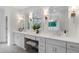 Bathroom features a double vanity with a seated makeup area and recessed lighting at 2602 Drew Valley Ne Rd, Brookhaven, GA 30319