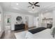 Bright main bedroom features walk-in closets, and an en suite wet bar at 2602 Drew Valley Ne Rd, Brookhaven, GA 30319