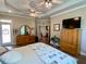 Bright main bedroom with a view into the home, hardwood flooring, and light colored walls at 9602 Coastal Pointe Dr, Villa Rica, GA 30180