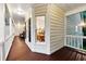 Spacious front porch with stained wood floor and exterior views at 2722 Brookhaven Ln, Buford, GA 30518
