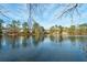 Scenic lake view surrounded by lush greenery and trees, offering a serene and picturesque setting at 3185 Casteel Ne Rd, Marietta, GA 30062