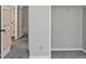 Bedroom view to closet and orange framed doors at 713 S Fairfield Dr, Peachtree City, GA 30269