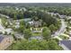 Aerial view of clubhouse, tennis courts, and landscaped grounds in a residential community at 892 Gramercy Hills Ln, Mableton, GA 30126
