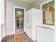 Charming enclosed patio with door, fridge, and freezer creating functional outdoor space at 1160 Foster Nw Pl, Atlanta, GA 30318