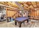 The basement features a pool table and entertainment area, offering a great space for leisure and recreation at 47 Glen Ridge Dr, Villa Rica, GA 30180
