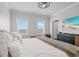 Bright bedroom with large windows, a TV screen, and a minimalist design at 5217 Riden Ct # 263, Buford, GA 30518
