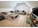 Spacious playroom offering ample space for toys and activities under an angled ceiling with a window at 128 Golden Hills Dr, Woodstock, GA 30189