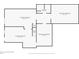 Basement floorplan showing finished and unfinished areas, plus a bathroom at 1975 River Forest Drive, Marietta, GA 30068