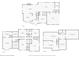 Floorplan of floors 1 & 2, plus basement, showing layout and room dimensions at 1975 River Forest Drive, Marietta, GA 30068