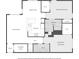 Detailed floor plan showcasing the layout of the primary bedroom, kitchen, living room, and secondary bedroom at 3777 Peachtree Ne Rd # 1112, Brookhaven, GA 30319