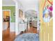 Inviting entryway showcasing hardwood floors, modern decor, and an open floor plan at 1945 Barrett Dr, Cumming, GA 30040