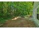 Lush backyard with mature trees offers a private retreat at 310 Wolf Downs Way, Atlanta, GA 30349