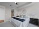 Bedroom with a serene view through a large window, alongside a walk-in shower and tub at 3630 Peachtree Ne Rd # 2408, Atlanta, GA 30326