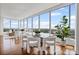 Bright dining room with hardwood floors and expansive city view at 3630 Peachtree Ne Rd # 2408, Atlanta, GA 30326