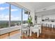 Open concept dining room with city view and stainless appliances in the kitchen at 3630 Peachtree Ne Rd # 2408, Atlanta, GA 30326
