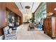 A luxurious lobby featuring tiled floors, modern lighting, comfortable seating, and elegant decor at 3630 Peachtree Ne Rd # 2408, Atlanta, GA 30326