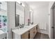 Modern double sink bathroom with granite countertops at 536 Highland Ne Ave # A, Atlanta, GA 30312