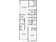 Upstairs floor plan showcases primary bedroom, bathrooms, laundry room, and closets at 536 Highland Ne Ave # A, Atlanta, GA 30312