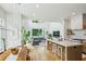 Open concept living room and kitchen with large windows and modern finishes at 536 Highland Ne Ave # A, Atlanta, GA 30312