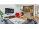 Open-concept living room and kitchen with hardwood floors and modern finishes at 536 Highland Ne Ave # A, Atlanta, GA 30312