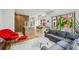 Bright living room with modern finishes connected to dining area at 536 Highland Ne Ave # A, Atlanta, GA 30312