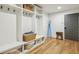 Mudroom with lockers, hooks, benches, and basket storage at 536 Highland Ne Ave # A, Atlanta, GA 30312