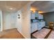 The basement kitchen is equipped with appliances and ample counter space, perfect for a separate living area at 2430 Tribble Creek Cv, Grayson, GA 30017