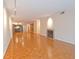 Spacious living room featuring hardwood floors and a fireplace at 2734 Peachtree Nw Rd # C-404, Atlanta, GA 30305