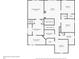 Second floor plan featuring primary bedroom, bathroom, theater, laundry room, and additional bedrooms at 5730 Arbor Green Cir, Sugar Hill, GA 30518