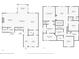 Floor plans featuring living room, kitchen, primary bedroom, theater, and additional bedrooms at 5730 Arbor Green Cir, Sugar Hill, GA 30518
