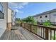 A spacious wood deck perfect for relaxing and enjoying outdoor views at 3360 Pickens St, Duluth, GA 30096