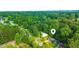 Aerial view of homes nestled in a wooded area, highlighting the natural setting at 1183 Iron Gate Blvd, Jonesboro, GA 30238