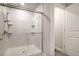 Bathroom shower with glass enclosure at 12225 Anchor Way, Hampton, GA 30228