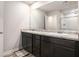 Bathroom with granite countertop vanity with and sinks at 12225 Anchor Way, Hampton, GA 30228