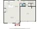 First floor plan featuring an open-concept living room, kitchen, dining area, and attached garage at 12225 Anchor Way, Hampton, GA 30228