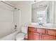 Bathroom featuring a shower-tub combo, sink, and great lighting at 626 Pecan Knoll Dr # 13, Marietta, GA 30008