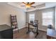 Bright home office space with a modern desk, dark wood floors, and great natural light at 1382 Doublegate Ne Dr, Atlanta, GA 30319