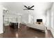 Spacious living room with open floor plan connecting to the kitchen at 19 Moda Ln, Atlanta, GA 30316