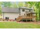 Backyard view of deck at 4800 Timberland Sw Dr, Mableton, GA 30126