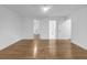Spacious bedroom featuring hardwood floors and a ceiling fan at 4800 Timberland Sw Dr, Mableton, GA 30126