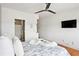 Bedroom with bathroom access and hardwood flooring at 1253 Caroline Ne St # 223, Atlanta, GA 30307