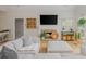 Cozy living room with fireplace and rustic decor, perfect for relaxing at 2045 Bethany Spring Trce, Cumming, GA 30041