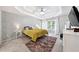 Spacious main bedroom with trey ceiling, natural light, and plush carpet offers a luxurious retreat at 402 Homestead Dr, Dallas, GA 30157