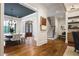 Elegant foyer boasts hardwood floors and staircase leading to upper level, adjacent to dining room at 11 Brownson Ct, Acworth, GA 30101