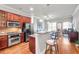 Well-equipped kitchen with stainless steel appliances, granite counters, and convenient bar seating at 2300 Peachford Rd # 2404, Atlanta, GA 30338